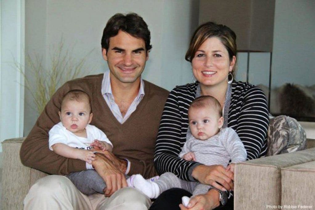 Roger Federer und Mirka Federer vor bald fünf Jahren mit Charlene Riva und Myla Rose