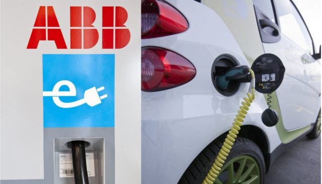ABB baut Tankstellen für Elektroautos.