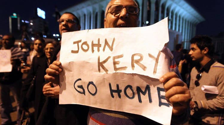 Krawalle bei Kerrys Ägyptenbesuch fordern Dutzende Verletzte