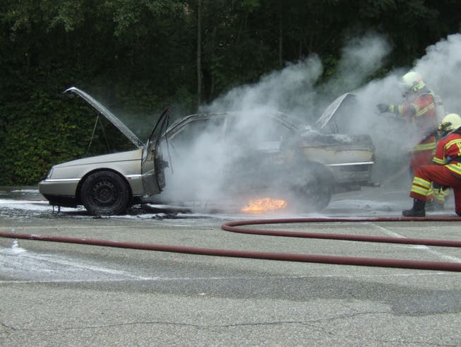 Ein Autobrand mit Folgen (Symbolbild)