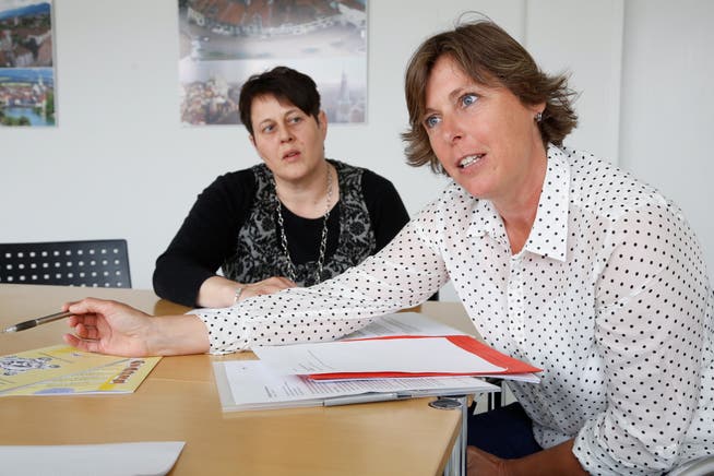 Engagiert: Heidi von Siebenthal (r., Geschäftsführerin EFG-ED) und Ruth Stampfli (Sekretariat).