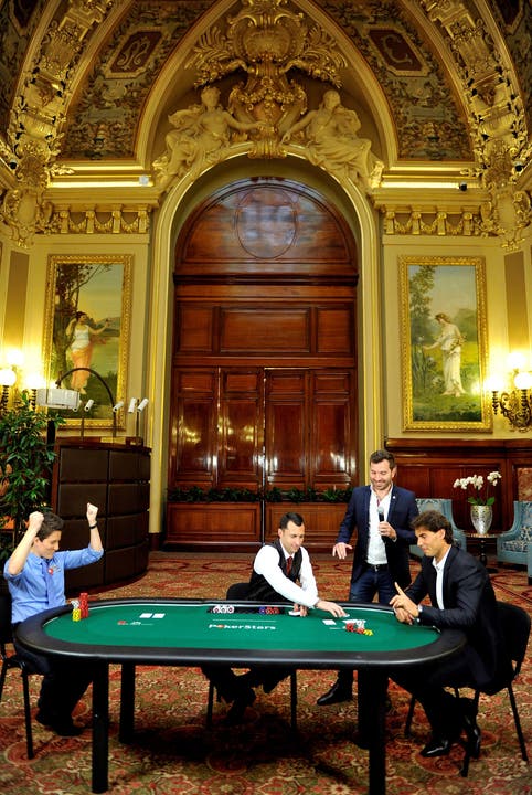 Rafael Nadal versucht ein Pokerglück im Casino Monte Carlo