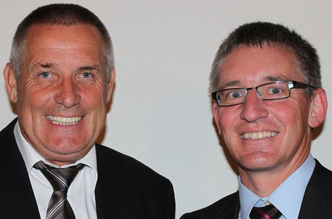 Vereinspräsident Heinz Blatter (links) und Heimleiter Daniel Büchi.MSC