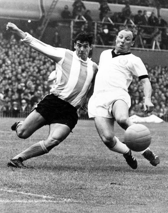 16. Juli 1966, in Birmingham (England), Vorrunde. Deutschland - Argentinien 0:0.