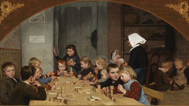 Mehr als herzig: Gedanken zu Albert Ankers Gemälde «Kinderkrippe».