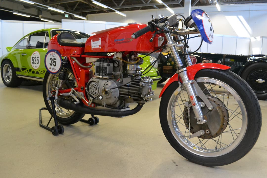 Das 1965 gebaute Motorrad Aermacchi alla d'Oro hat 34 PS
