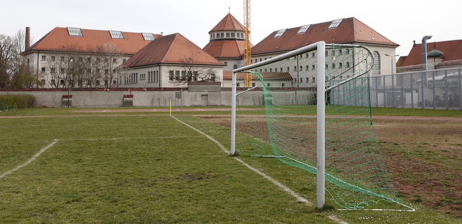 Der Fussballplatz der JVA Landsberg.