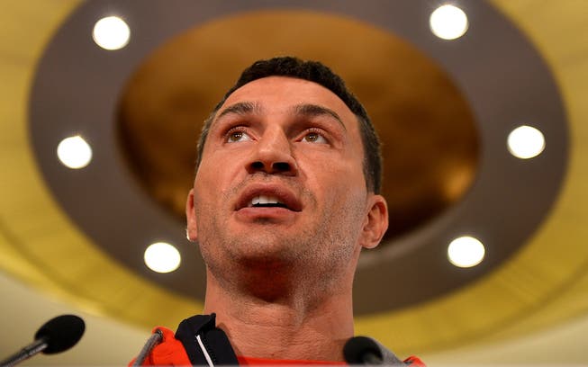 Der Ukrainer Wladimir Klitschko boxt heute nicht nur um den WM-Titel.Martin Meissner/Keystone