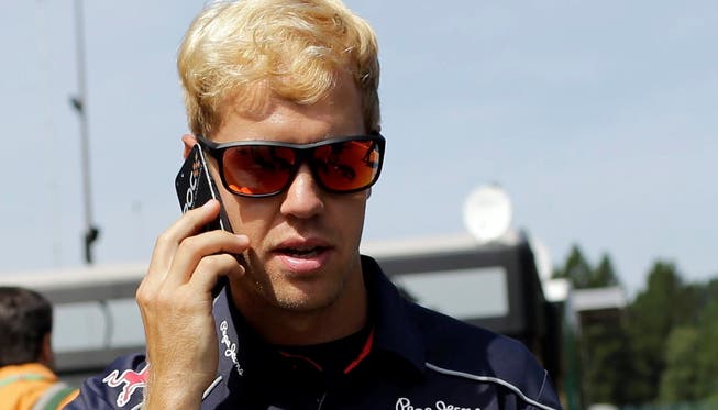 Heino-Look: Sebasttian Vettel mit neuer, gewöhnungsbedürftiger Haarfarbe:
