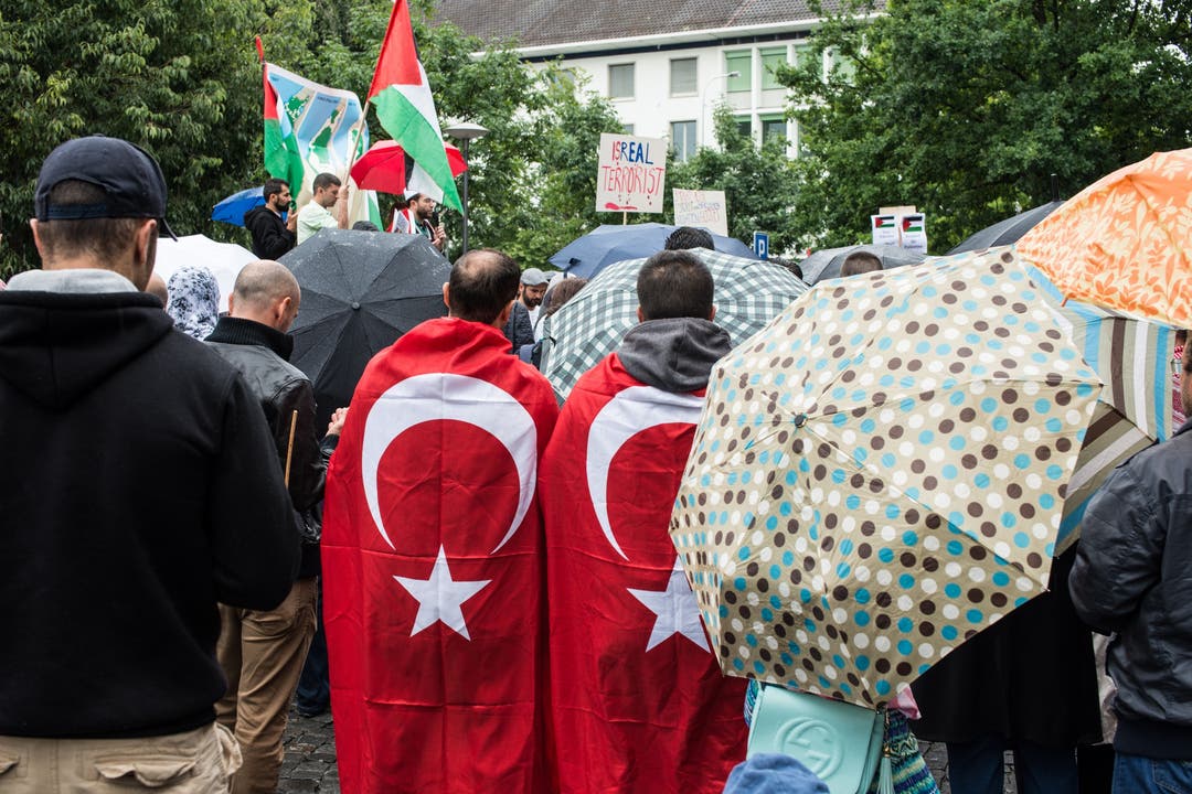 Viele Demonstranten waren türkischer Herkunft.