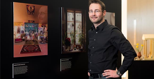 Der Badener Fotograf André Urech und seine Werke im Historischen Museum. alex spichale