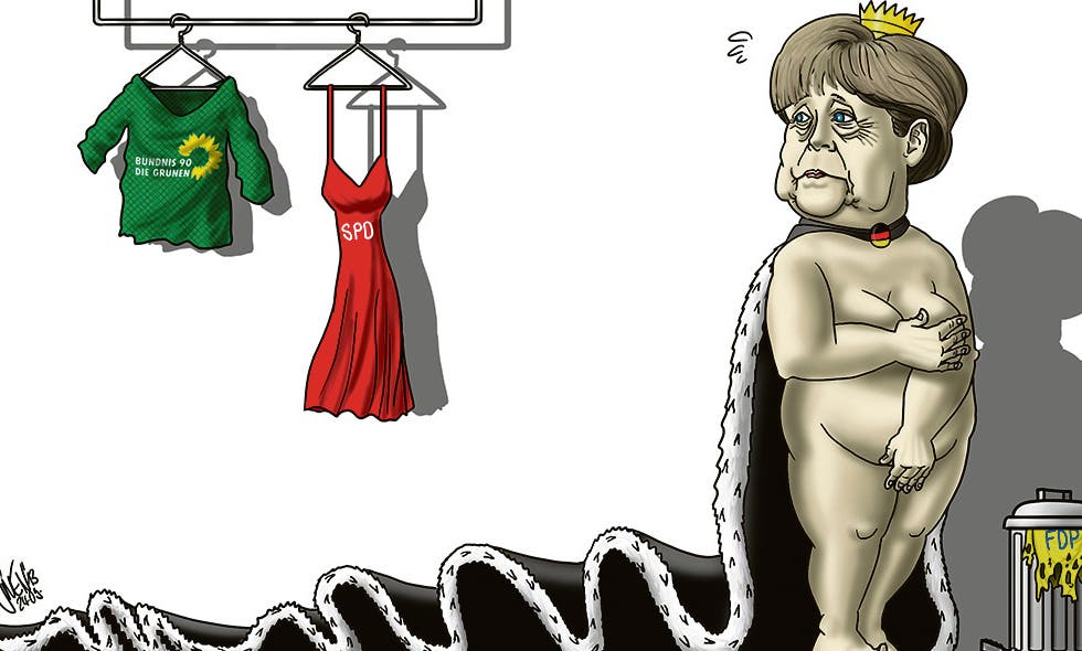 Die Karikatur, für die Wegmann mit dem Deutschen Preis für die politische Karikatur ausgezeichnet wurde