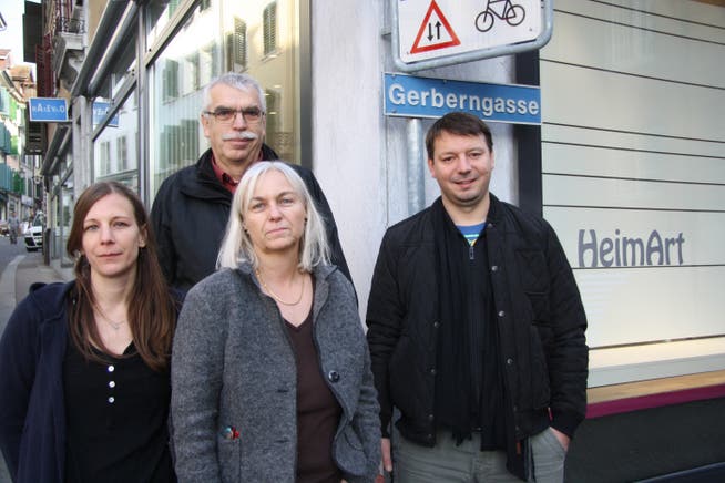 Das Projektteam von «Heimart» (v. l.) Eliane Lorétan (Solothurnisches Zentrum Oberwald), Peter Schnetz (Leiter Werkstatt Solodaris), Rita Flury (Discherheim) und Patrick Marti (Geschäftsleiter Rodania).
