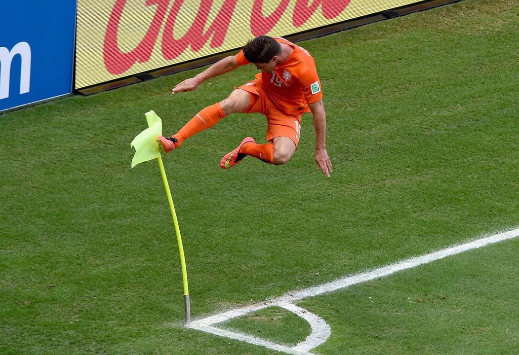 Jan Klaas Huntelaars Torjubel nach dem entscheidenden Penalty