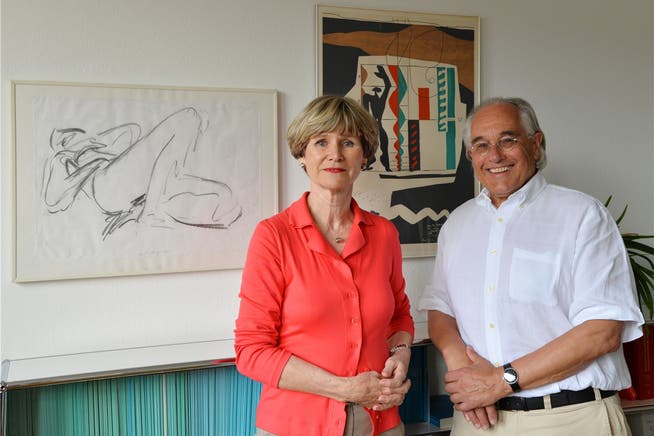 Gabriele Bono und Roland Winiger wollen mit dem Kunstverein weiterhin Präsenz markieren.