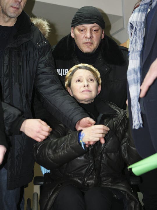 Julia Timoschenko nach ihrer Freilassung.