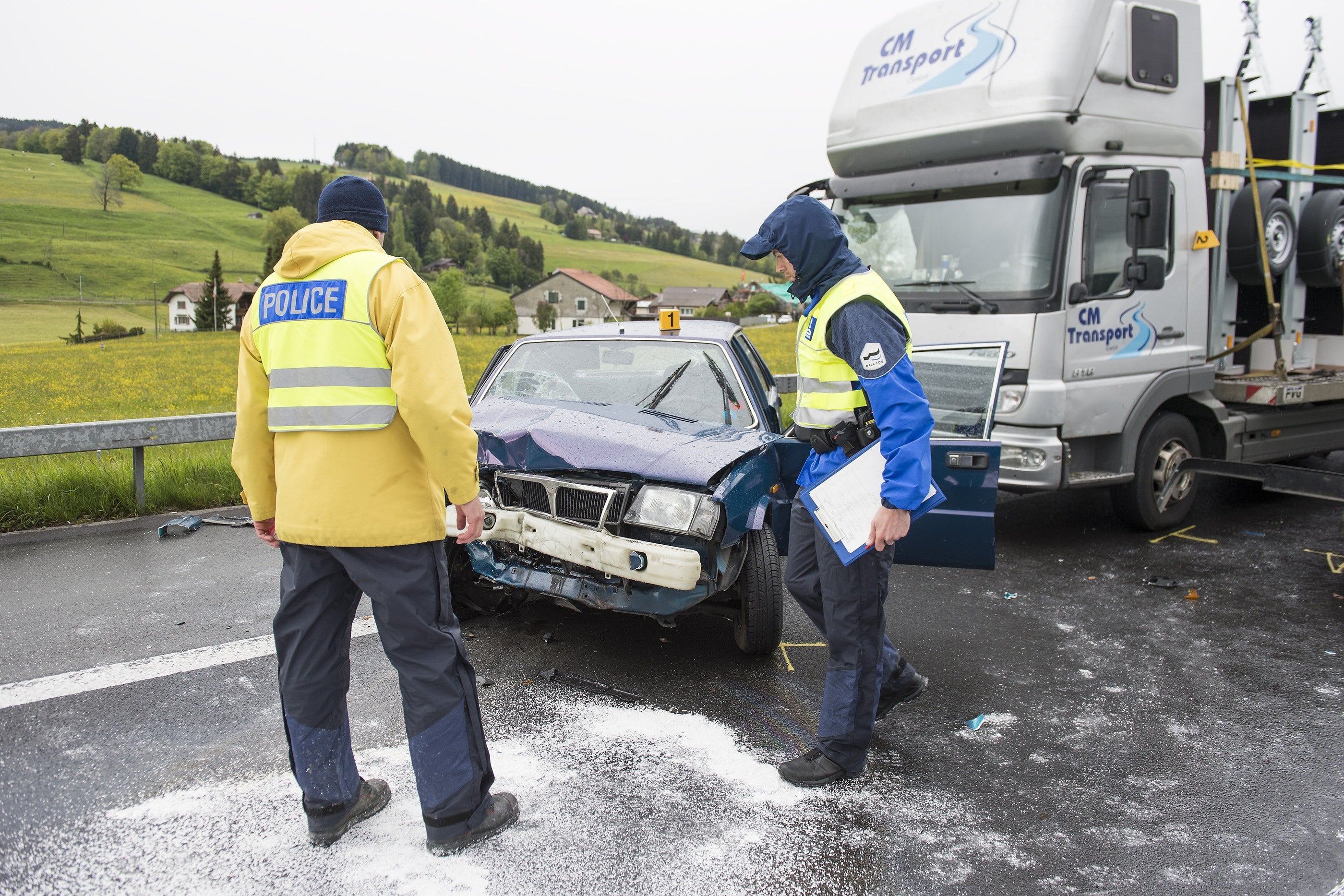 Bildstrecke - Massenkarambolage Auf Der A12