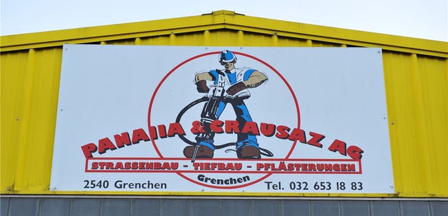 Werkhof der Baufirma Panaiia &amp; Crausaz AG, die Anfang Jahr von den Städtischen Werken übernommen wurde.