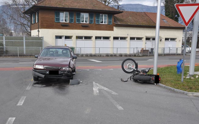 Verkehrsunfall in Biberist: Autofahrerin fährt Töfffahrer um
