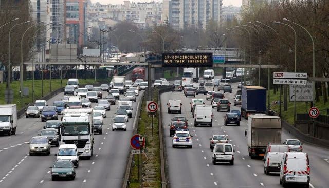 In Paris gilt ein partielles Fahrverbot