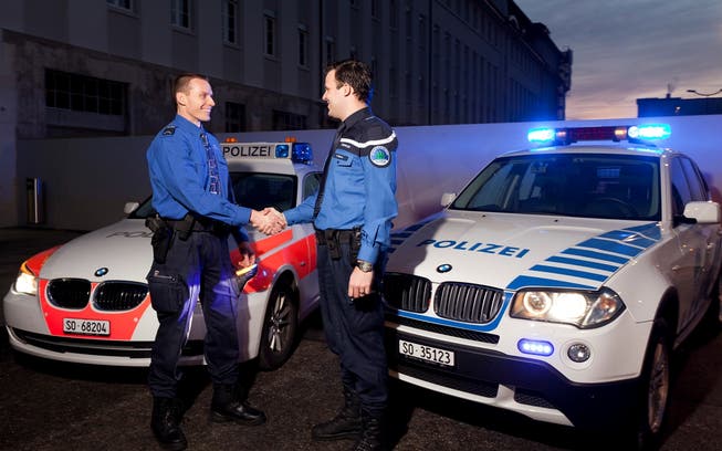 Kantonspolizei (links), Stadtpolizei (rechts): Zusammenarbeit oder Integration? zvg