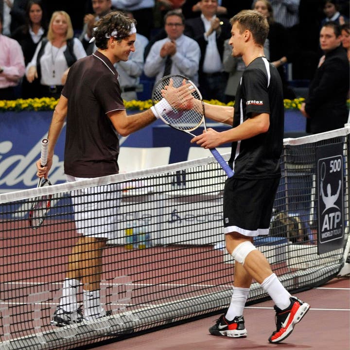 2009 gab es einen Schweizer Halbfinal zwischen Federer und Marco Chiudinelli