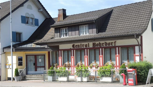 Das Restaurant Central mit geschlossenen Türen
