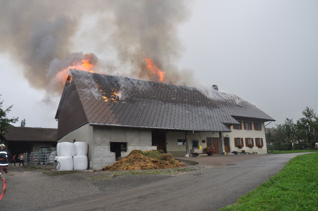Bauernhaus in Günsberg brennt vollständig nieder