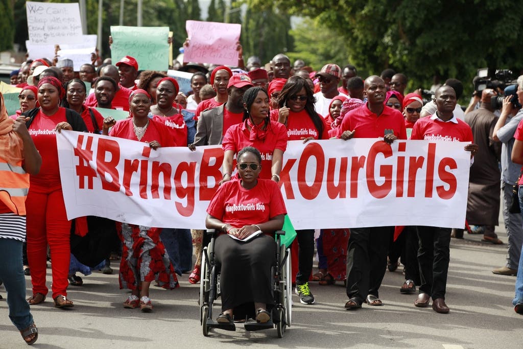 In Nigeria setzen sich zahlreiche Bürger für die Befreiung der entführten Mädchen ein.