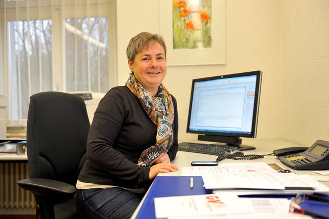 Barbara Leibundgut (FDP) in ihrem Büro im Gemeindehaus.