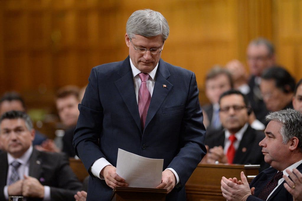 Kanadas Premierminister Stephen Harper überbringt der Familie von Mandela seine Wünsche aus Ottawa.