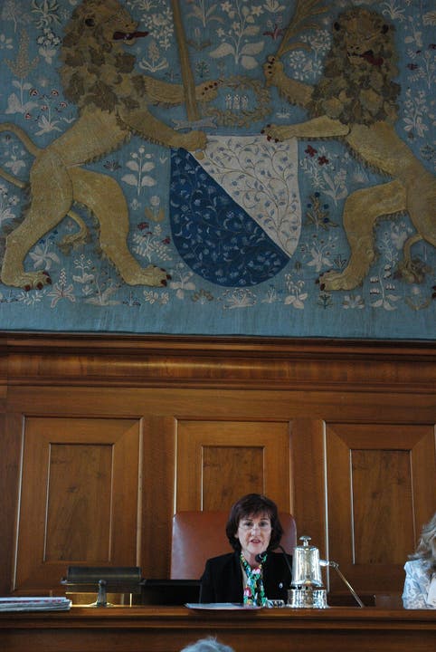 Brigitta Johner (FDP, Urdorf) auf dem Präsidentensessel im Zürcher Kantonsrat