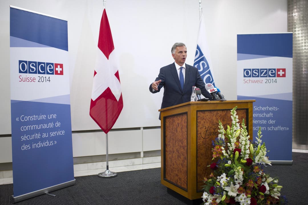 Bundesrat Didier Burkhalter als OSZE-Vorsitzender.