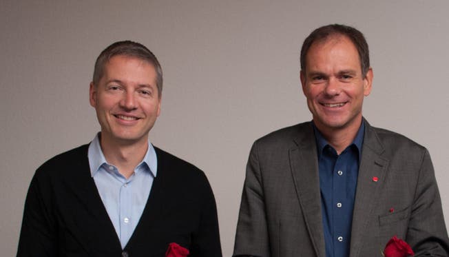 Anwärter der SP: Peter Schafer, links (Stadtpräsidium) und Thomas Marbet (Vizepräsidium)