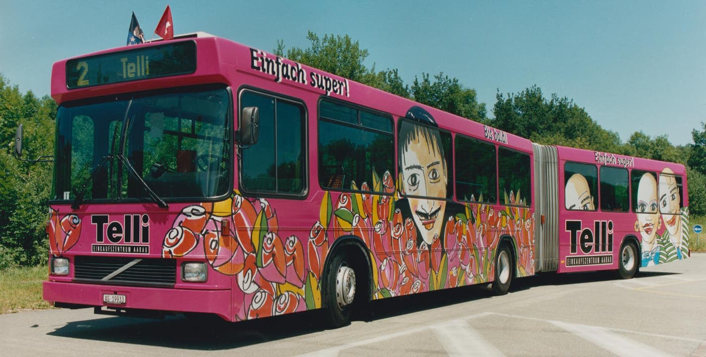 Telli früher - Bus pink 90er jahre