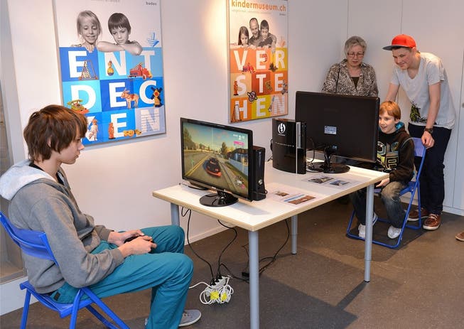 Eintauchen in die virtuelle Welt von «Super Mario», das Kindermuseum macht es möglich.Rosmarie Mehlin