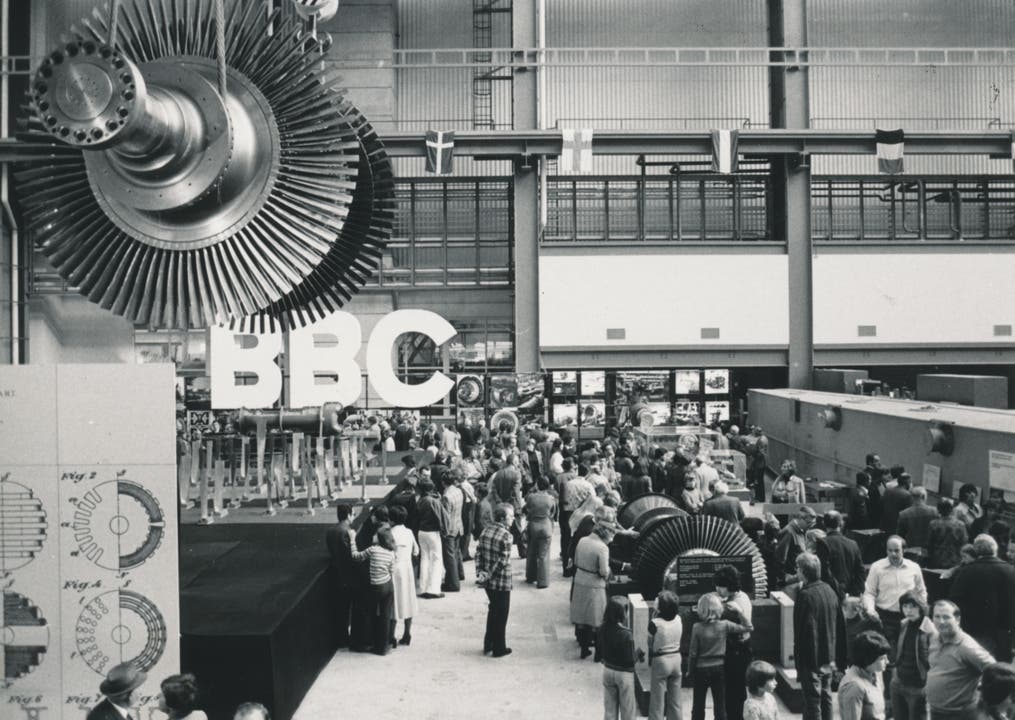 Ein wichtiges Jubiläum für die Firma: 1976 feiert BBC-Dampfturbinen in Birr das 75-jährige Jubliläum.