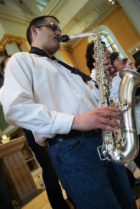 Saxofonspieler Christoph Barandun