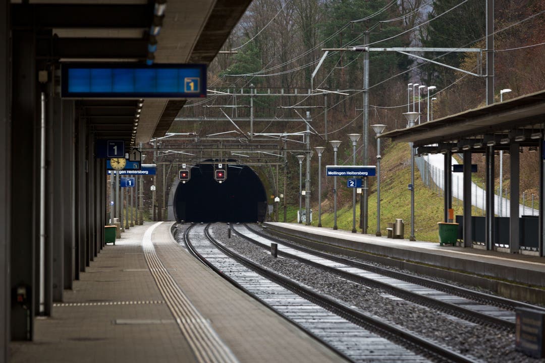 Das Portal des Heitersbergtunnels