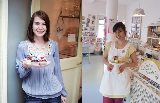 Melanie Jones (l.) und Michelle Burke betreiben erfolgreich mehrere Cupcake-Läden in Zürich.