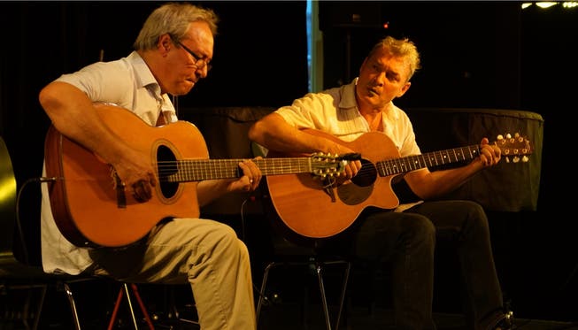 Inhaber Toni Donadio (links) bei einem Auftritt mit Nic Niedermann als Tonic Strings.