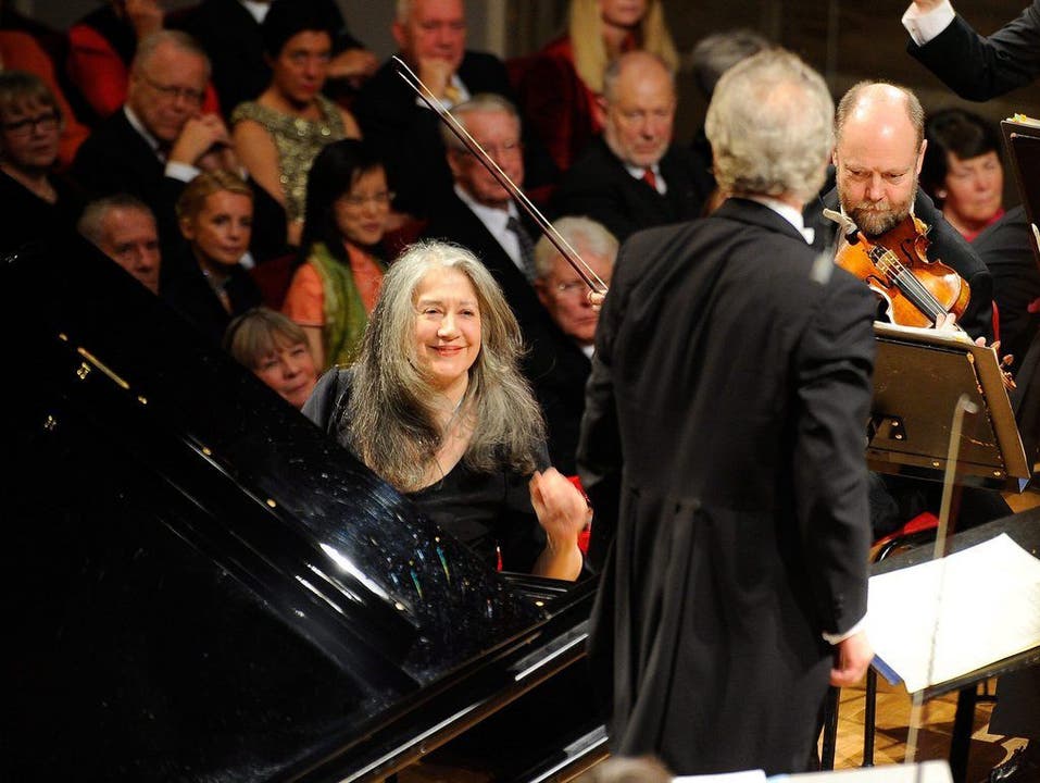 Martha Argerich am Konzert für den Nobel Prize in Stockholm, 2009