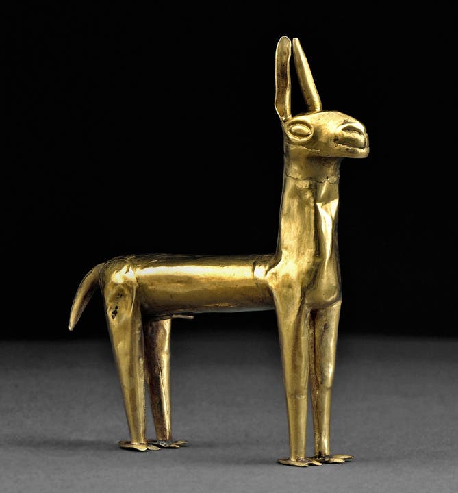 Goldenes Lama (Miniatur). HO