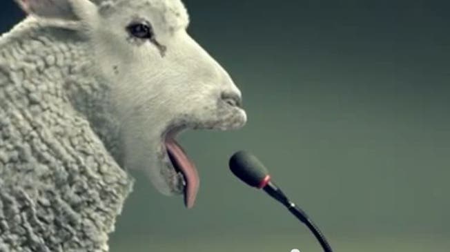 Blökendes Schaf statt heulende Sirene Werbespot des Bundesamts für Bevölkerungsschutz für Sirenenalarm