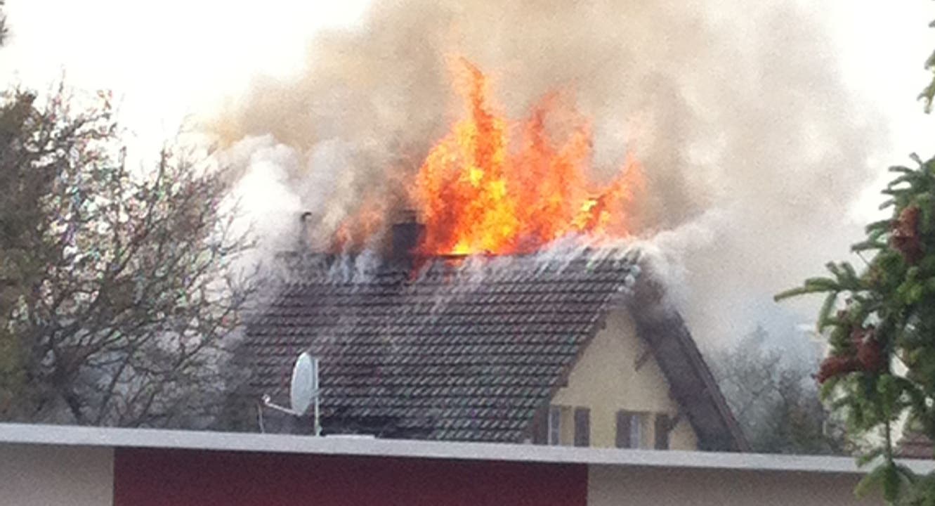 Brand in Zweifamilienhaus in Schöftland