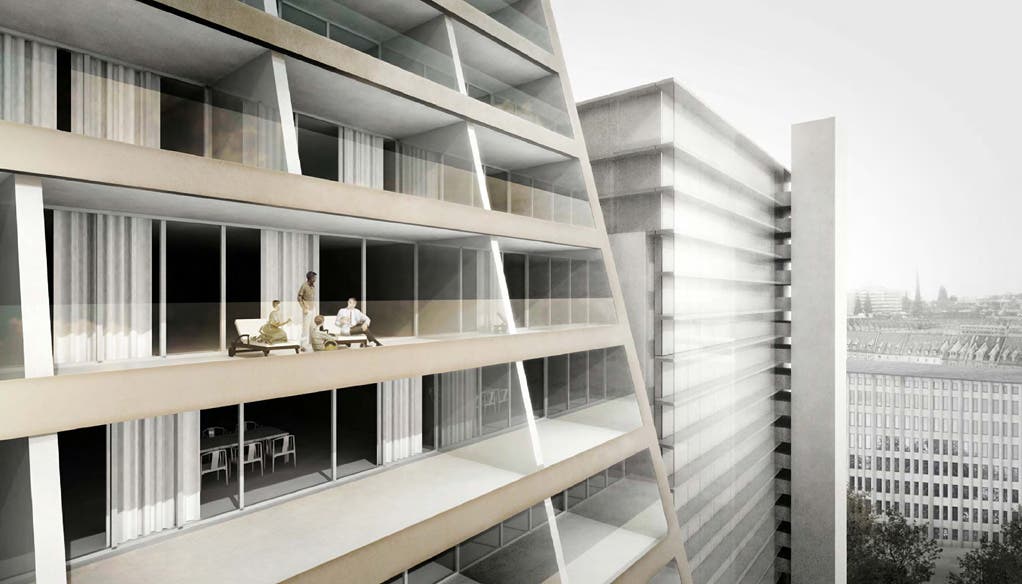 Visualisierungen der exklusiven Wohnprojekte «Escher-Terrassen» und «Toni-Areal»