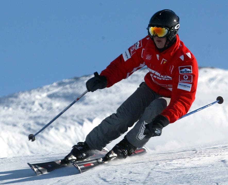 Schumacher beim Skifahren in Madonna di Campiglio (Archivbild).