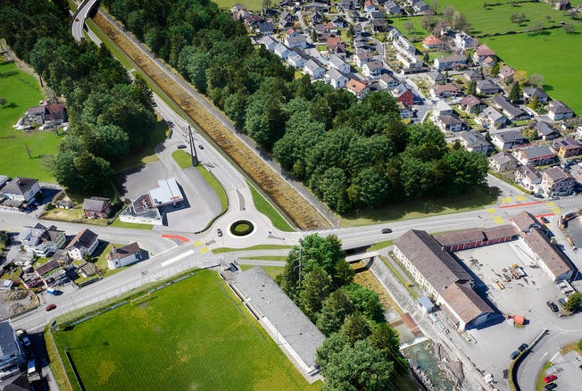 Der im Zusammenhang mit der neuen West-Ost-Verbindung geplante neue Knoten Schächen gibt in Schattdorf zu reden. 