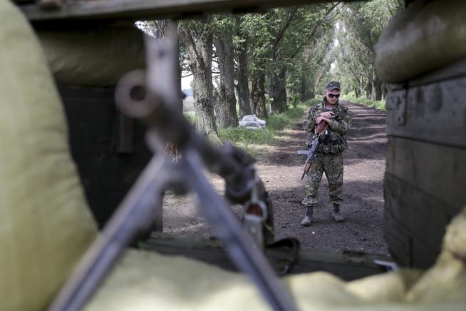 Wieder wurden OSZE-Beobachter gestoppt: Checkpoints prägen derzeit das Strassenbild (hier einer der ukrainischen Armee).