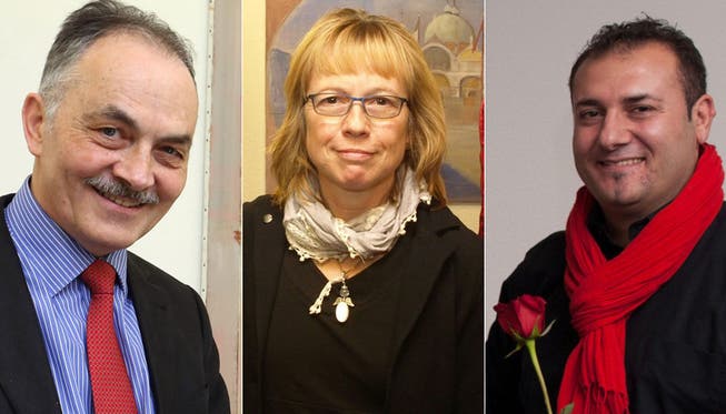Sie haben ihre Kandidatur zurückgezogen: Hugo Ruf, Doris Känzig und Yabgu Ramazan Balkaç.
